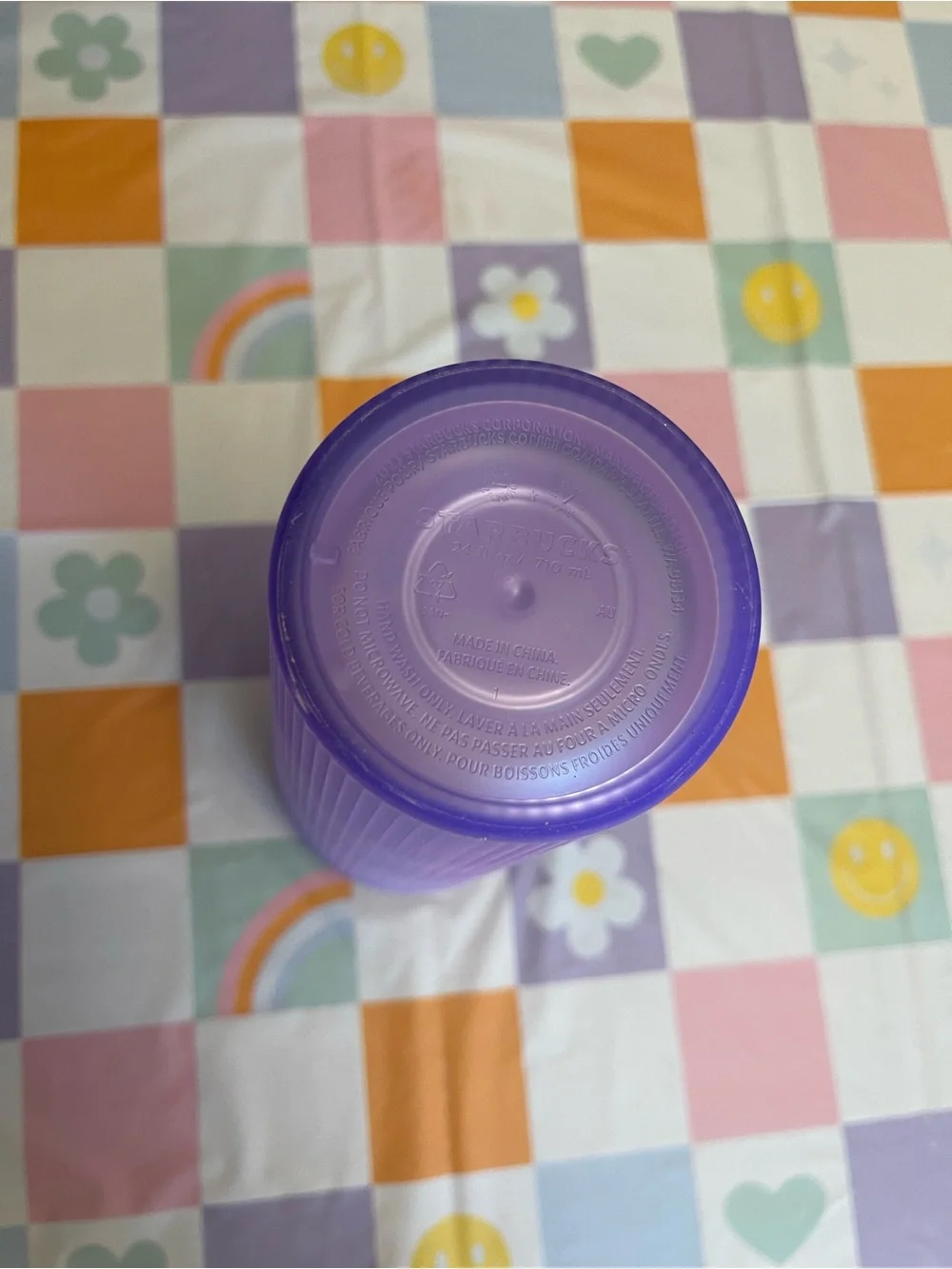 *retired* Starbucks Purple Ombre Ribbed Tumbler - Lavender to Pink
